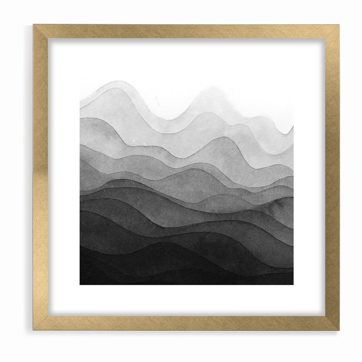 Elegant Black and White Abstract Canvas - Modern Monochrome Art