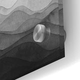 Elegant Black and White Abstract Canvas - Modern Monochrome Art