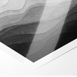 Elegant Black and White Abstract Canvas - Modern Monochrome Art