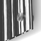 Minimalist Black and White Striped Canvas - Contemporary Abstract Art
