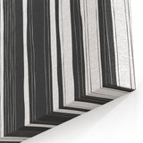 Minimalist Black and White Striped Canvas - Contemporary Abstract Art