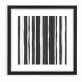 Minimalist Black and White Striped Canvas - Contemporary Abstract Art