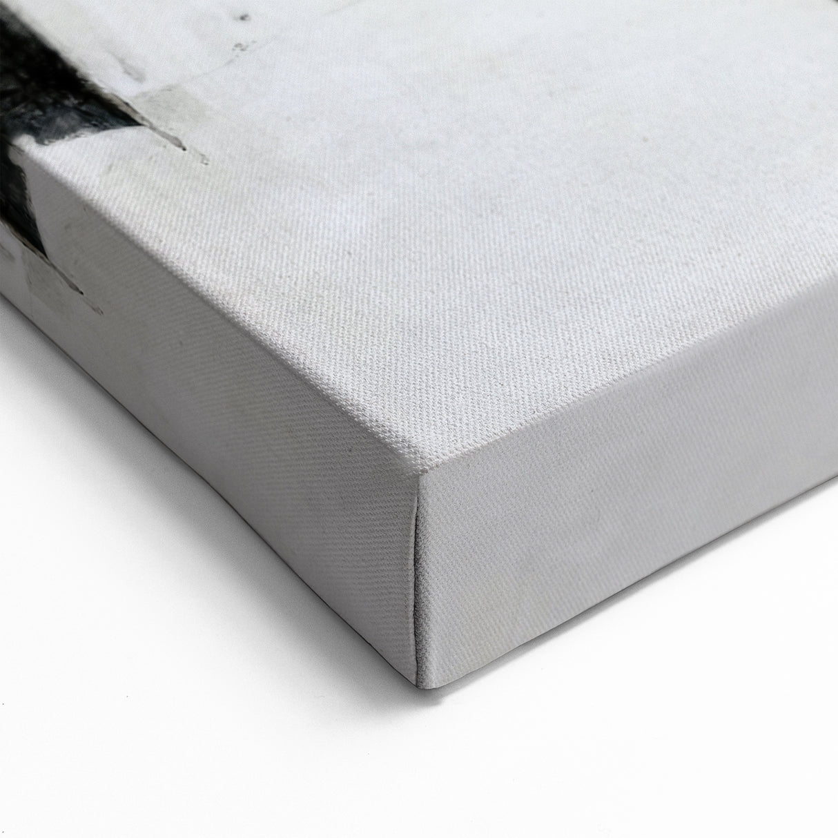 Contemporary Black and White Abstract Canvas - Artistic Monochrome Decor