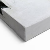 Contemporary Black and White Abstract Canvas - Artistic Monochrome Decor