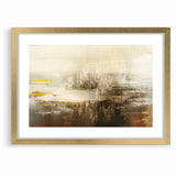 Calming Abstract Landscape | Earth Tones & Texture Canvas Art