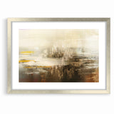 Calming Abstract Landscape | Earth Tones & Texture Canvas Art