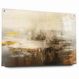 Calming Abstract Landscape | Earth Tones & Texture Canvas Art