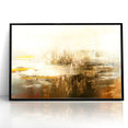 Calming Abstract Landscape | Earth Tones & Texture Canvas Art