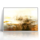 Calming Abstract Landscape | Earth Tones & Texture Canvas Art