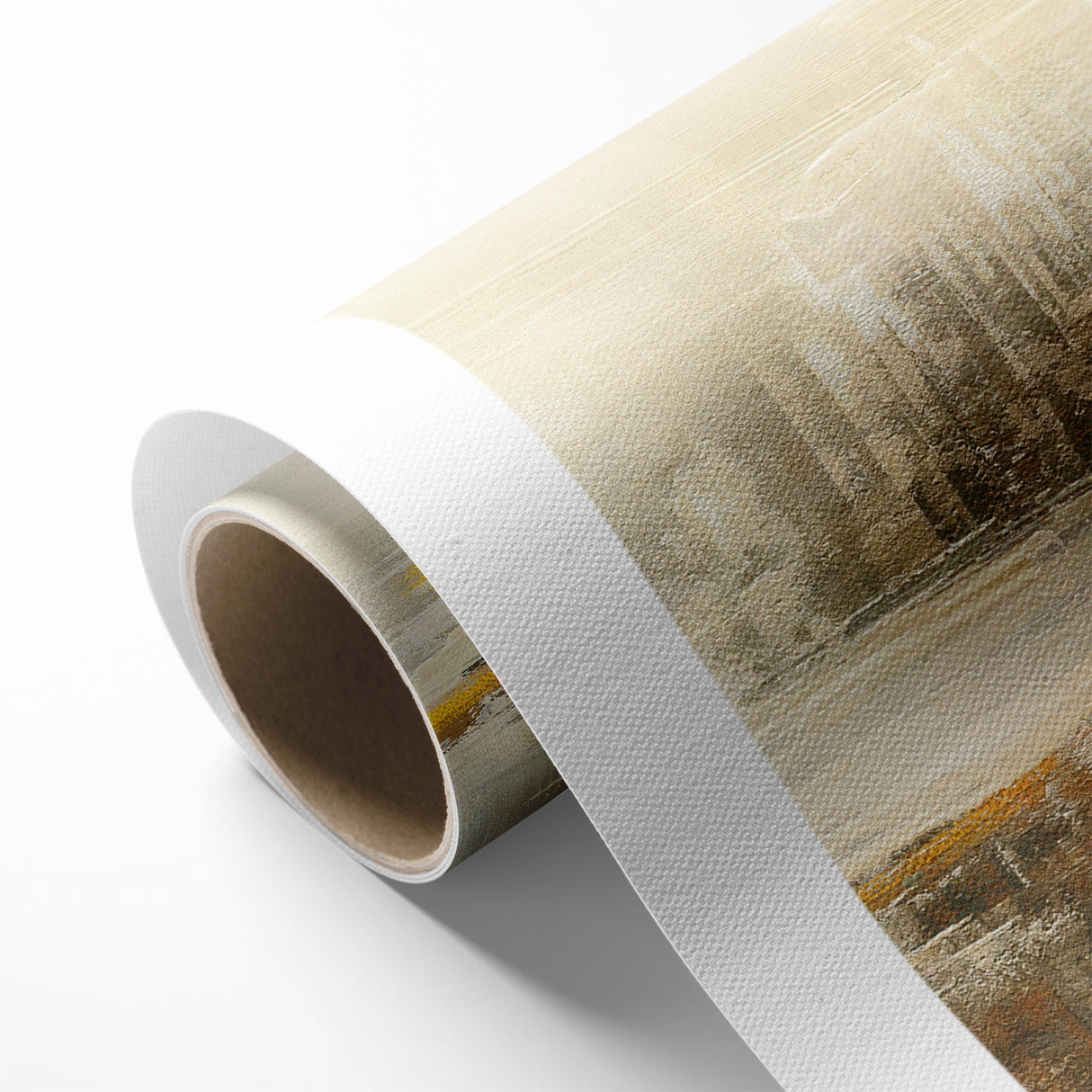 Calming Abstract Landscape | Earth Tones & Texture Canvas Art