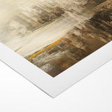 Calming Abstract Landscape | Earth Tones & Texture Canvas Art