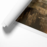 Calming Abstract Landscape | Earth Tones & Texture Canvas Art