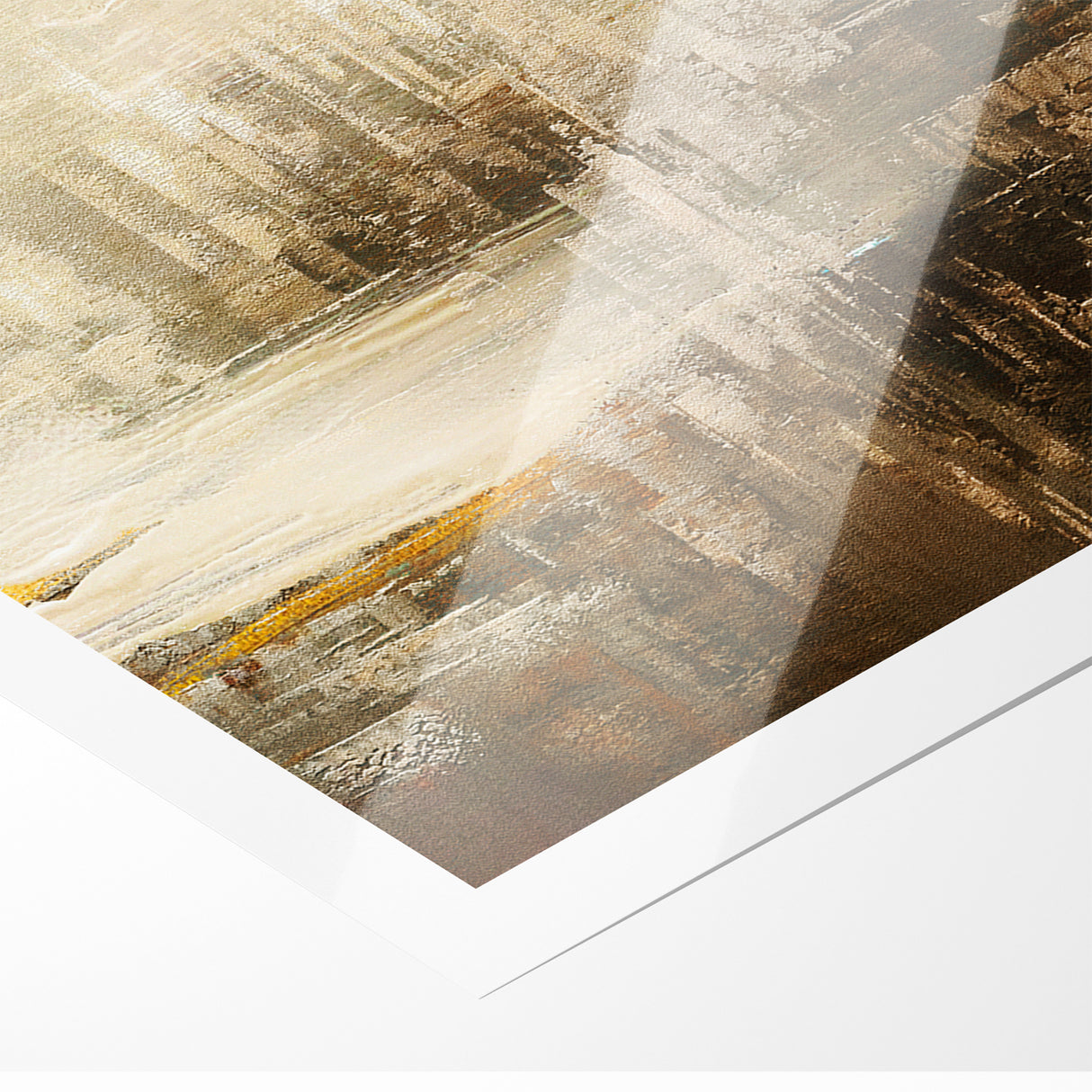 Calming Abstract Landscape | Earth Tones & Texture Canvas Art