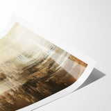 Calming Abstract Landscape | Earth Tones & Texture Canvas Art