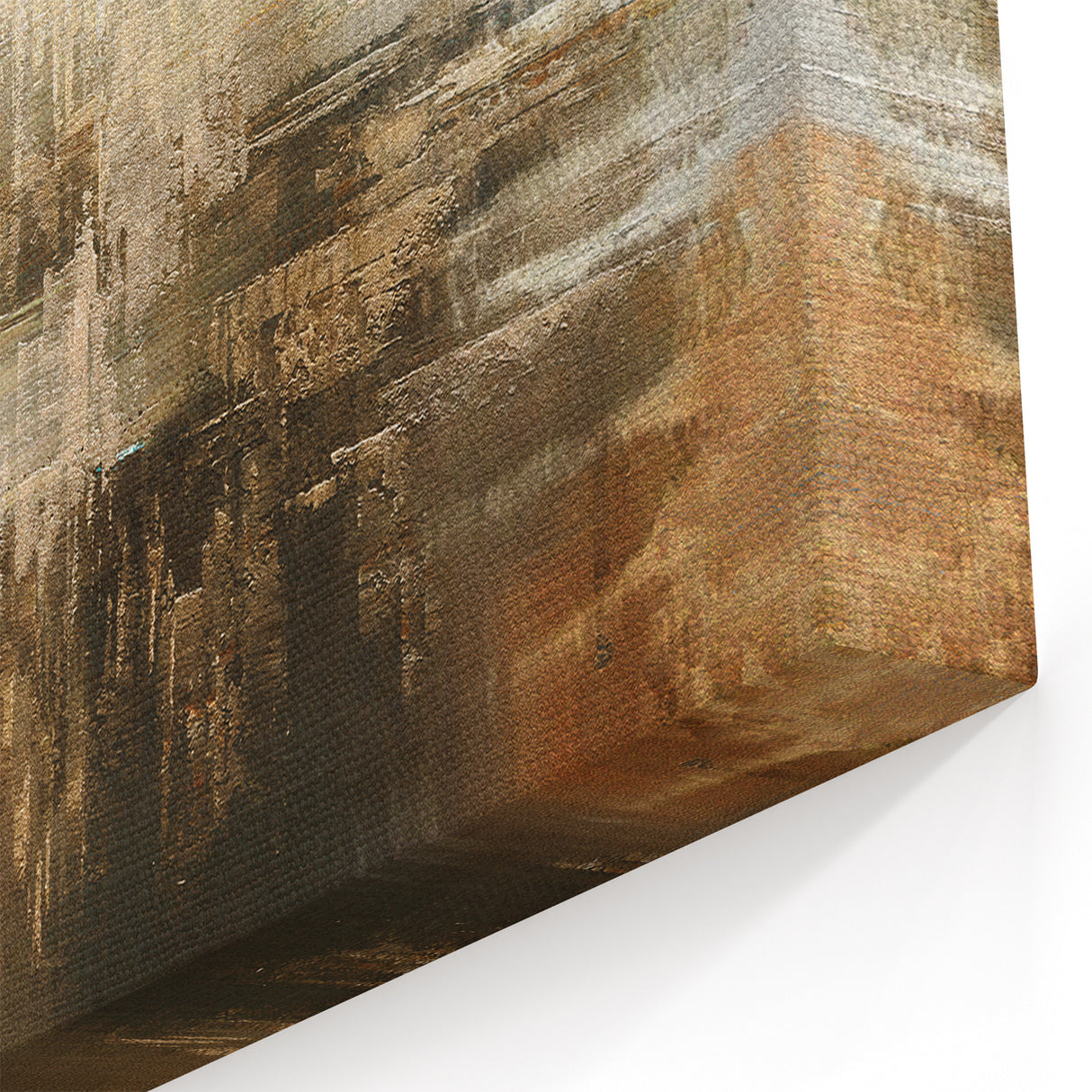 Calming Abstract Landscape | Earth Tones & Texture Canvas Art