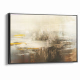 Calming Abstract Landscape | Earth Tones & Texture Canvas Art