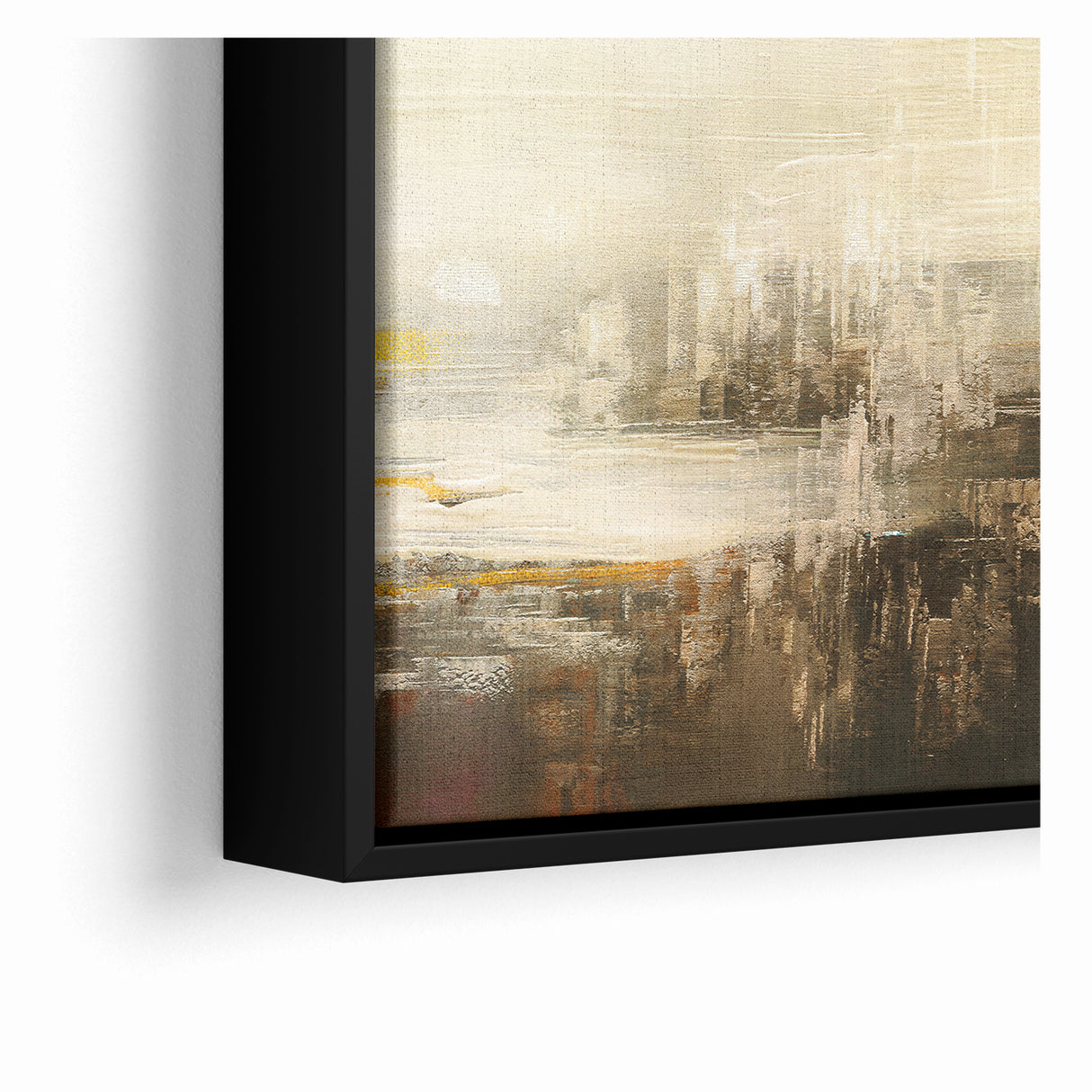 Calming Abstract Landscape | Earth Tones & Texture Canvas Art