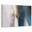 Deep Blue Abstract | Minimalist Brush Strokes Canvas Art