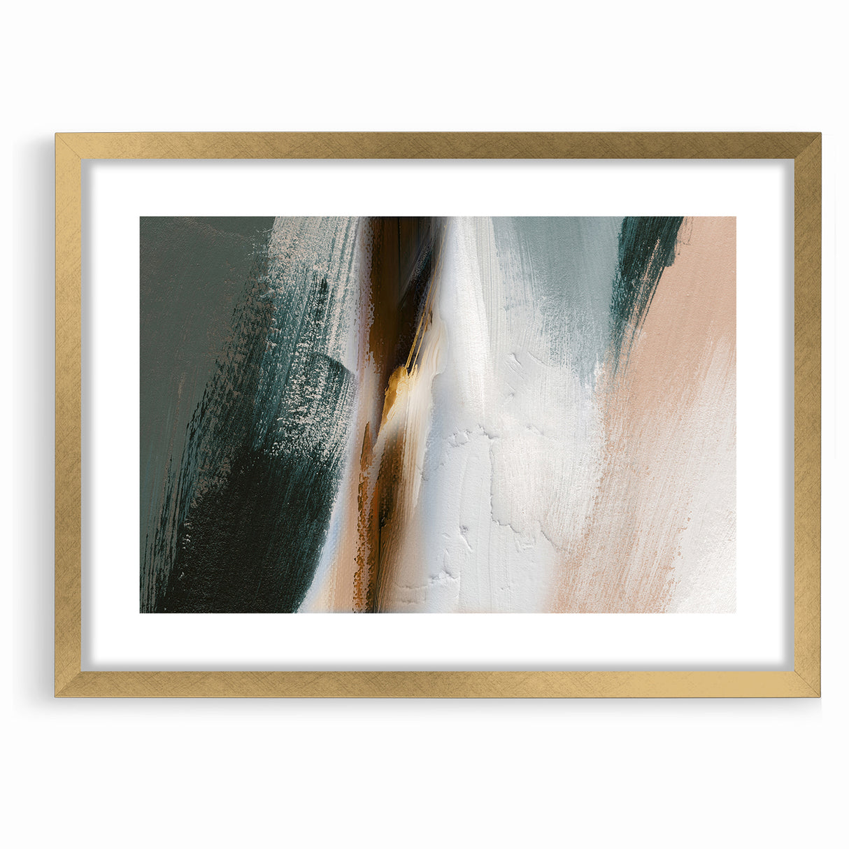 Abstract Serenity | Earthy Tones & Minimalist Brush Strokes Art