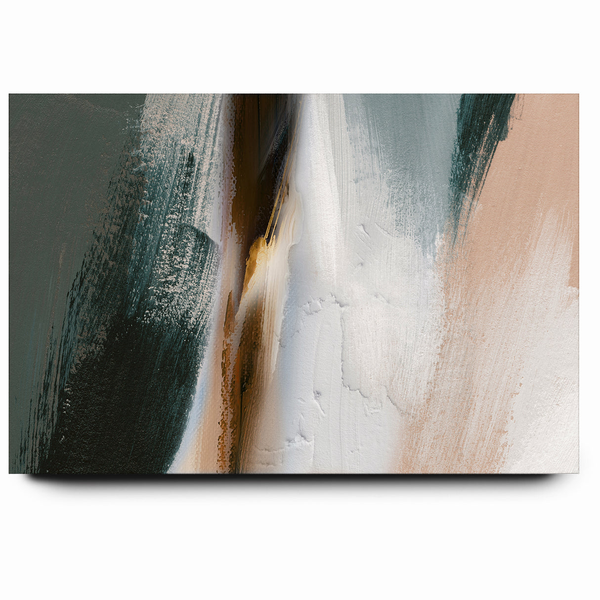 Abstract Serenity | Earthy Tones & Minimalist Brush Strokes Art
