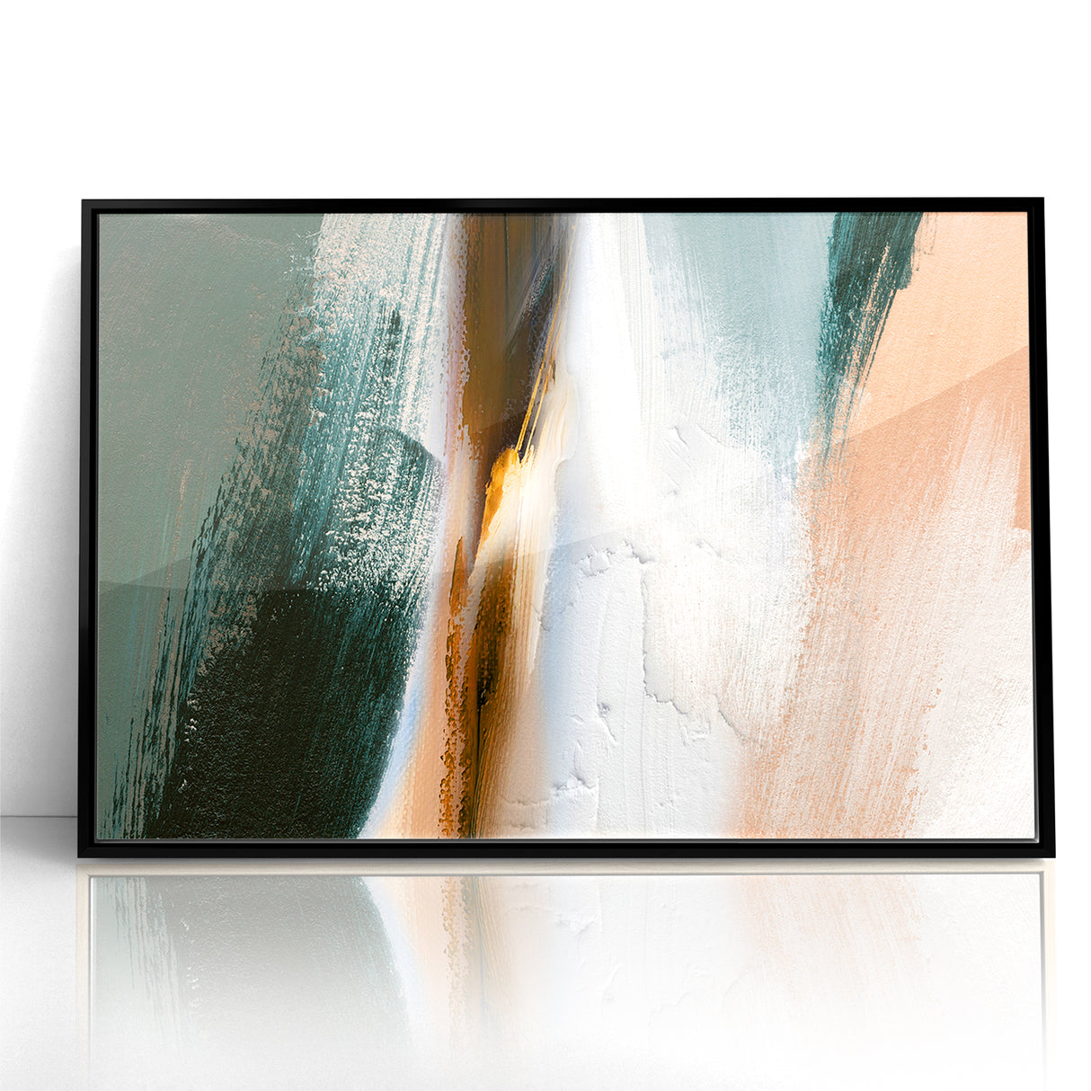 Abstract Serenity | Earthy Tones & Minimalist Brush Strokes Art