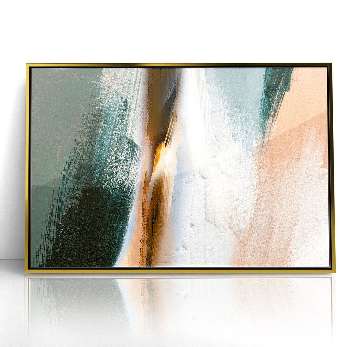 Abstract Serenity | Earthy Tones & Minimalist Brush Strokes Art