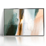 Abstract Serenity | Earthy Tones & Minimalist Brush Strokes Art