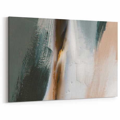 Abstract Serenity | Earthy Tones & Minimalist Brush Strokes Art