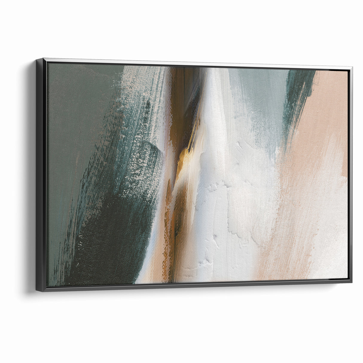 Abstract Serenity | Earthy Tones & Minimalist Brush Strokes Art