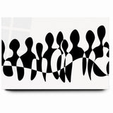 Minimalist Black and White Abstract Art - Contemporary Monochrome Canvas