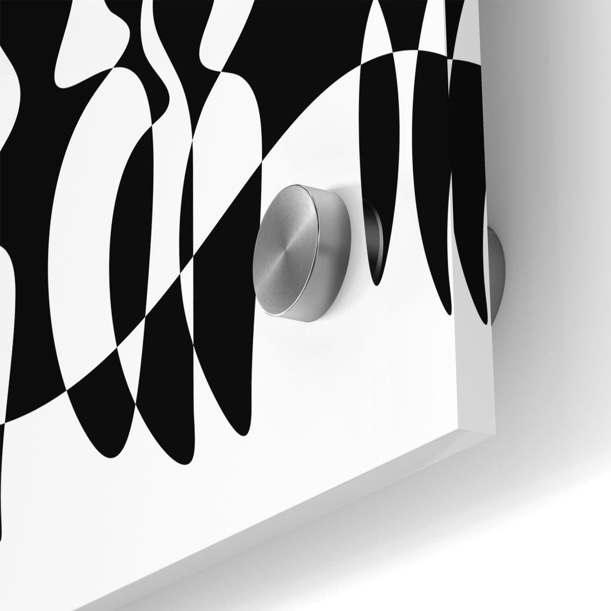 Minimalist Black and White Abstract Art - Contemporary Monochrome Canvas