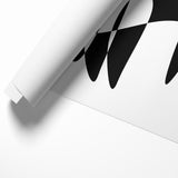 Minimalist Black and White Abstract Art - Contemporary Monochrome Canvas