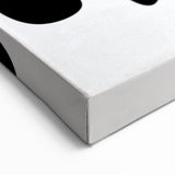 Minimalist Black and White Abstract Art - Contemporary Monochrome Canvas