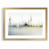 Modern Skyline Abstract Landscape Art for Contemporary Decor