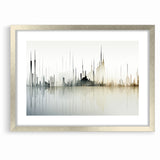 Modern Skyline Abstract Landscape Art for Contemporary Decor