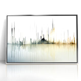 Modern Skyline Abstract Landscape Art for Contemporary Decor