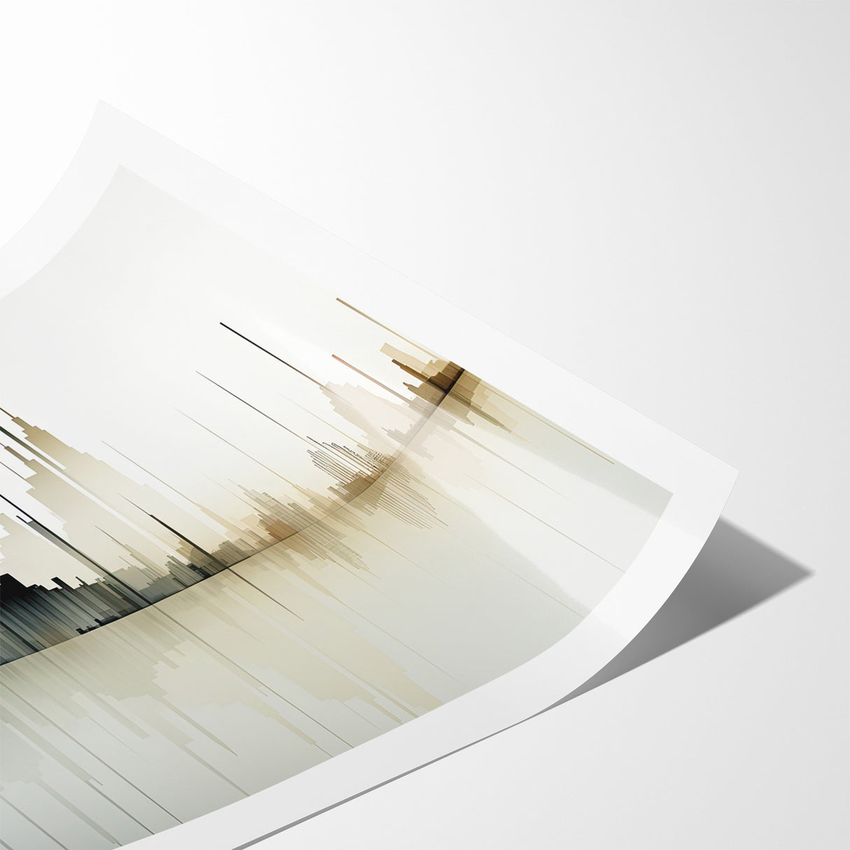 Modern Skyline Abstract Landscape Art for Contemporary Decor