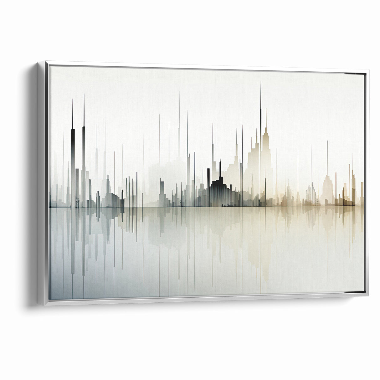 Modern Skyline Abstract Landscape Art for Contemporary Decor
