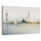 Modern Skyline Abstract Landscape Art for Contemporary Decor