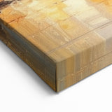 Modern Landscape Abstract - Vibrant Cityscape Reflection Wall Art