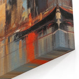 Modern Landscape Abstract - Vibrant Cityscape Reflection Wall Art