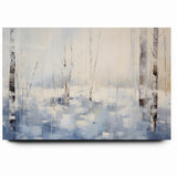 Abstract Nature Prints - Winter Forest Serenity Wall Art