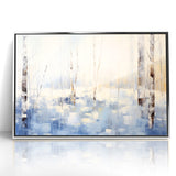 Abstract Nature Prints - Winter Forest Serenity Wall Art