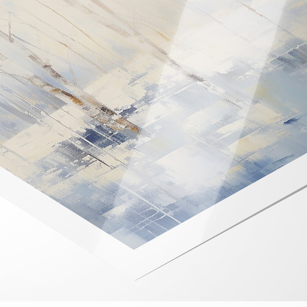 Abstract Nature Prints - Winter Forest Serenity Wall Art