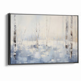Abstract Nature Prints - Winter Forest Serenity Wall Art