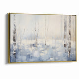 Abstract Nature Prints - Winter Forest Serenity Wall Art
