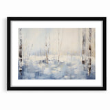 Abstract Nature Prints - Winter Forest Serenity Wall Art
