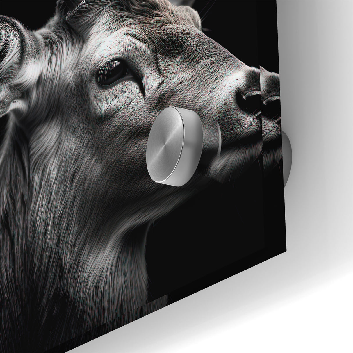 Majestic Antelope Wildlife Art - Stunning Black & White Antelope Canvas