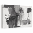Contemporary Black and White Abstract Art | Modern Monochrome Canvas