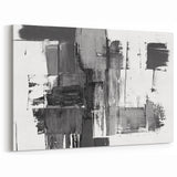Contemporary Black and White Abstract Art | Modern Monochrome Canvas
